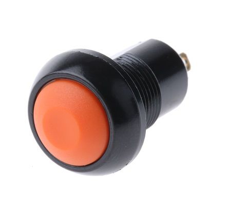 IPR1SAD9, APEM Single Pole Single Throw (SPST) Latching Push Button Switch, IP67, 13.6 (Dia.)mm, Panel Mount, 28V dc, Кнопочный переключатель