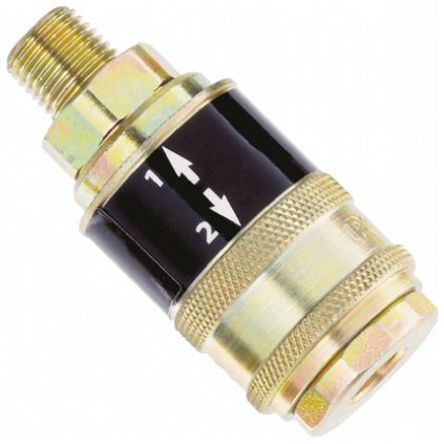 SC21JM, PCL Pneumatic Quick Connect Coupling Steel 1/2 in Threaded, Муфта