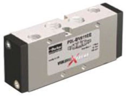P2LAX511EENDDN, Parker 5/2 Pneumatic Control Valve Solenoid/Pilot G 1/8 Viking Xtreme Series, Клапан
