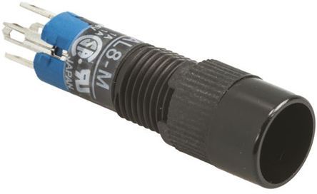 AL8M-M100, Idec Single Pole Double Throw (SPDT) Momentary Miniature Push Button Switch, IP40, 8 (Dia.)mm, Panel Mount, 250V, Кнопочный переключатель