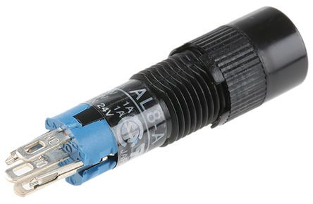 AL8M-A100, Idec Single Pole Double Throw (SPDT) Latching Miniature Push Button Switch, IP40, 8 (Dia.)mm, Panel Mount, 250V, Кнопочный переключатель