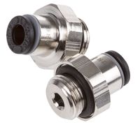 3101 04 10, Legris Threaded-to-Tube Pneumatic Fitting G 1/8 to Push In 4 mm, LF3000 Series, 20 bar, Переходник