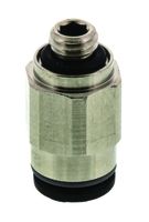 3101 04 19, Legris Threaded-to-Tube Pneumatic Fitting M5 to Push In 4 mm, LF3000 Series, 20 bar, Переходник