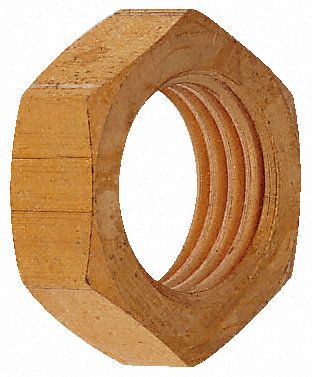 186F10012, Norgren M12 x 1 Brass Bulkhead Locknut, Гайки