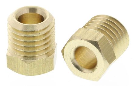 180010400, Norgren 4mm Brass M8 x 1 Tubing Nut