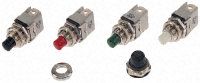 1213C RED, APEM 1NO Momentary Push Button Switch, 12.2 (Dia.)mm, Panel Mount, 250V ac, Кнопочный переключатель
