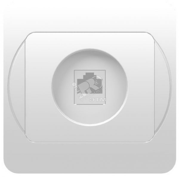 SUNNY Розетка телефонная СП 4P 4C белая