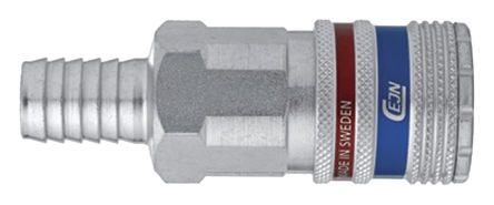 C103102004, CEJN Pneumatic Quick Connect Coupling Brass, Stainless Steel 10mm Hose Barb, Муфта