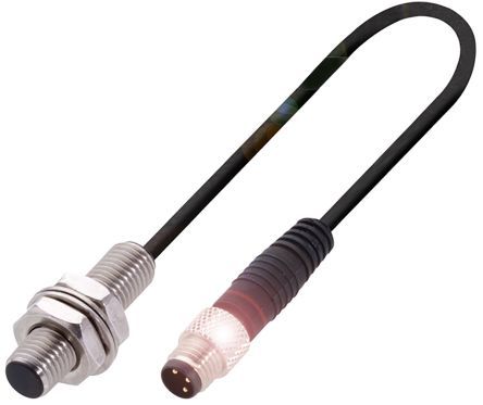 BES 516-324-G-E4-C-S49-00,2, BALLUFF M8 x 1 Inductive Sensor - Barrel, PNP-NO Output, 2 mm Detection, IP68, M8 - 3 Pin with cable Terminal, Индуктивный датчик приближения