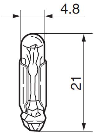 AT602-28V, NKK Switches, Rocker Switch Lens, Incandescent Lamp, Линза
