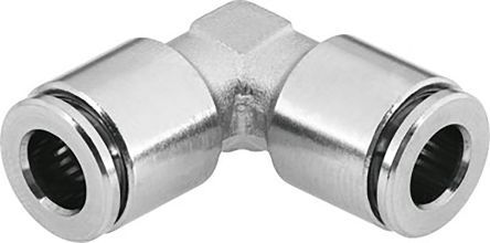 NPQH-L-Q8-E-P10, Festo Pneumatic Elbow Tube-to-Tube Adapter Push In 8 mm to Push In 8 mm, Переходник