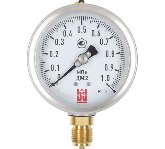 Манометр виброустойчивый Физтех ДМ8008-ВУф 0-10 кгс/см2 кт.1,0 d.100 IP54 M20_1,5 РШ, Глицерин 4687206463653