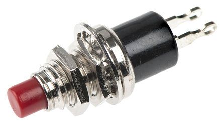MSP101C, KNITTER-SWITCH Single Pole Single Throw (SPST) Momentary Miniature Push Button Switch, 7.4 (Dia.)mm, Panel Mount, 250V, Кнопочный переключатель