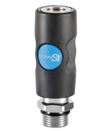 ISI 081152CP, PREVOST Pneumatic Quick Connect Coupling Composite Polyester 3/8 in Threaded, Муфта