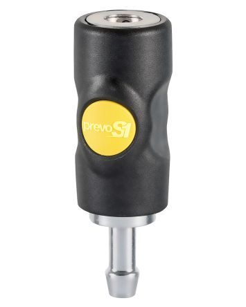 ASI 061810CP, PREVOST Pneumatic Quick Connect Coupling Composite Polyester 10mm Hose Barb, Муфта