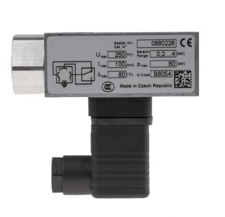 08802260000000000, RS PRO Pressure Switch, NPT 1/4 0.2bar to 4 bar