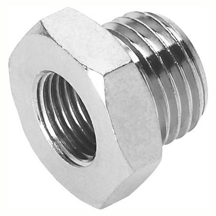 NPFC-R-G38-G14-MF, Festo NPFC 50 bar Brass Pneumatic Straight Threaded Adapter, G 3/8 Male To G 1/4 Female, Переходник