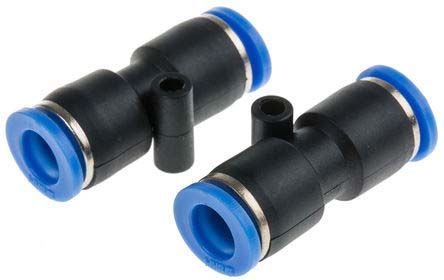 PUC 12, RS PRO Tube-to-Tube Straight Union, Push In 12 mm to Push In 12 mm, Фитинг