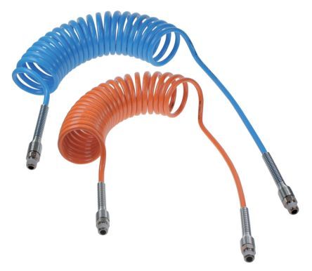 1470P08 07 13, Legris 2m Orange Coil Tubing with Connector, PA, R 1/4, Трубка