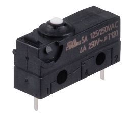 LCS052P00SDC, C & K SPDT Pin Plunger Snap Action Micro Switch, 5 A @ 125 / 250 V ac, 6 A @ 250 V ac, Микропереключатель