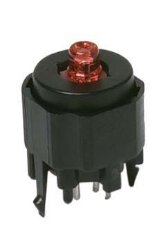 K12GO BK 1.5 6/12N, C & K Single Pole Single Throw (SPST) Momentary Push Button Switch, IP40, PCB, 30V dc, Кнопочный переключатель