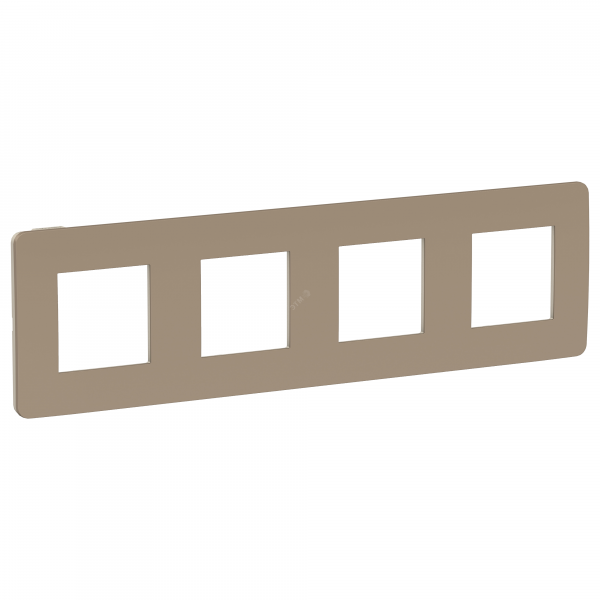 Рамка UNICA STUDIO четырехпостовая                песочный/бежевый