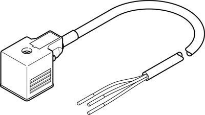 NEBV-A1W3F-P-K-0.6-N-LE3, Festo Cable, 600mm
