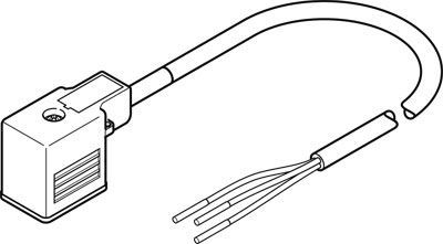 NEBV-B2W3F-P-K-0.6-N-LE3, Festo Cable, 600mm