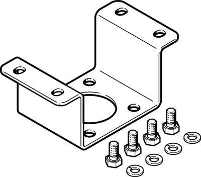 DARQ-K-X1-A1-F05-30-R1, Festo DARQ Series Adapter, For Use With Mounting Sensor Boxes On Quarter Turn Actuators