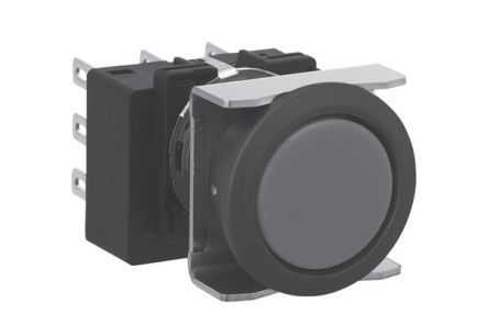 LB6B-M1T6Y, Idec Yellow Round Push Button Switch, Переключатель