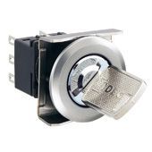 LBW6MK-3ST6A, Idec Black Round Push Button Switch, Выключатель с ключом