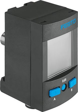 SPAU-P10R-T-R18M-L-PNLK-PNVBA-M8D, Festo Pressure Sensor, 30V dc, IP65, IP67 +10 bar