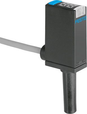 SPAE-V1R-S6-PNLK-2.5K, Festo Pressure Sensor, 30V dc, IP40 0 bar