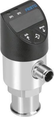 SPAW-B11R-G14F-2P-M12, Festo Pressure Sensor, 35V dc, IP65, IP67 +10 bar
