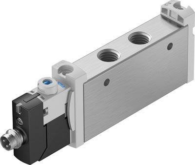 VUVG-L14-M52-MT-G18-1R8L, Festo 5/2 Solenoid Valve Solenoid G 1/8 VUVG Series
