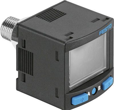 SPAN-B2R-R18M-PN-PN-L1, Festo Pressure Sensor, 30V dc, IP40 +1 bar