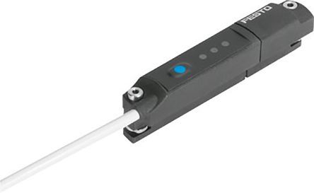 SDAT-MHS-M50-1L-SA-E, Festo NC, NO, PNP Position Transmitter Pneumatic Position Detector, IP65, IP68, Датчик