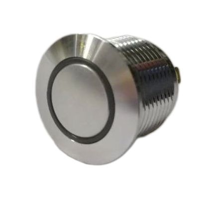MPB16-CARE-5-JR-6V, RS PRO Single Pole Single Throw (SPST) Momentary Yellow LED Push Button Switch, IP67, 16 (Dia.)mm, Panel Mount, 36V dc, Кнопочный переключатель