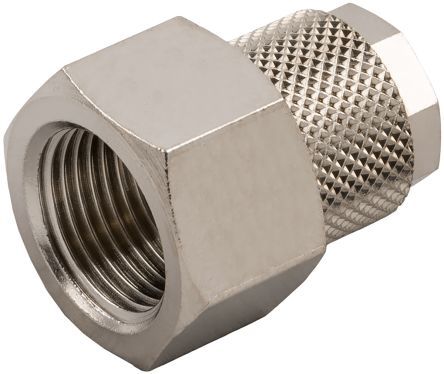 0103000005, RS PRO Threaded-to-Tube Pneumatic Fitting G 1/4 to Push In 8 mm, Прямой фитинг