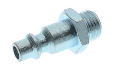 221AC005103ZI, RS PRO Straight Male Hose Coupling 6.35mm Male Threaded to Hose Tail, 1/4 in Male, Brass, Муфта