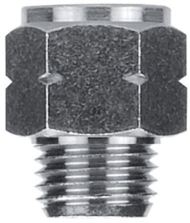8224200012WNB, RS PRO 150 bar Brass Pneumatic Straight Threaded Adapter, G 1/8 Male To NPT 1/8 Female, Переходник
