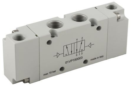 01VP03NC03, RS PRO 3/2 Normally Closed Pneumatic Control Valve Pneumatic G 1/4, Клапан