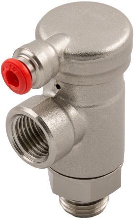 0889000003, RS PRO 1 Outlet Ports Brass Pneumatic Manifold Tube-to-Tube Fitting, Фитинг