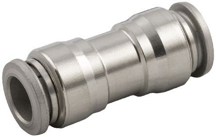 6004000003, RS PRO Tube-to-Tube Pneumatic Straight Tube-to-Tube Adapter, Push In 8 mm to Push In 8 mm, Фитинг