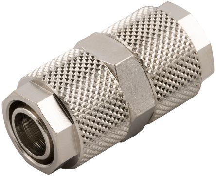 0104000001, RS PRO Tube-to-Tube Pneumatic Straight Tube-to-Tube Adapter, Push In 4 mm to Push In 4 mm, Фитинг