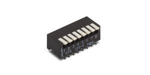 204-214ST, CTS 4 Way Surface Mount DIP Switch Double Pole Single Throw (DPST), Standard Actuator, Переключатель