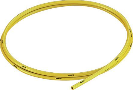 PUN-H-4X0,75-GE, Festo Air Hose Yellow Polyurethane 4mm x 50m PUN-H Series, Шланг