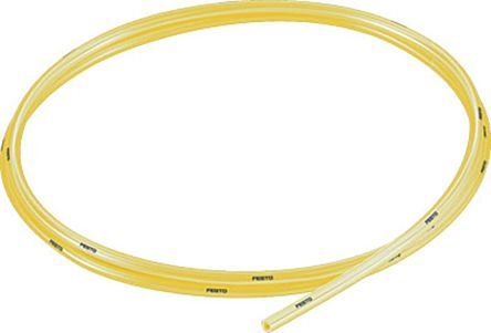 PUN-H-4X0,75-TGE, Festo Air Hose Yellow Polyurethane 4mm x 50m PUN-H-T Series, Шланг