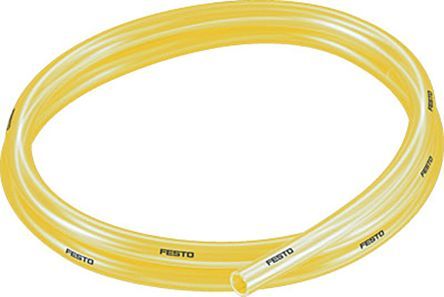 PUN-H-10X1,5-TGE, Festo Air Hose Yellow Polyurethane 10mm x 50m PUN-H-T Series, Шланг
