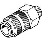 KD3-1/4-A, Festo Pneumatic Quick Connect Coupling Brass 1/4in Threaded, Муфта